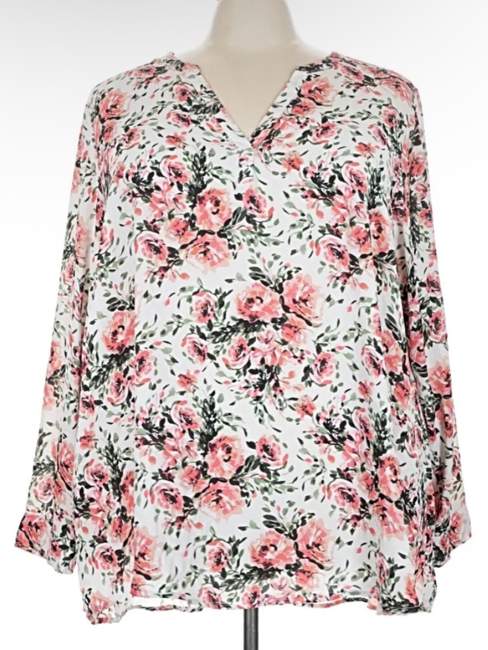 Torrid Pink Floral Blouse